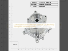 Προσαρμοσμένες υπηρεσίες επεξεργασίας εξαρτημάτων γυρισμάτων CNC για επεξεργασία ελαφρών αλουμινίων