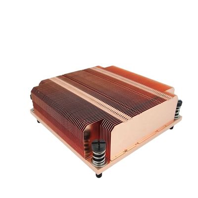 Καθαρό χαλκό Skived Heatsink CNC επεξεργασία Διαδικασία Προσαρμοσμένη πεδίο πτερυγίου