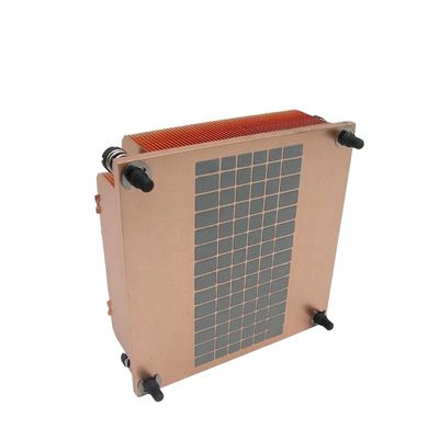 Καθαρό χαλκό Skived Heatsink CNC επεξεργασία Διαδικασία Προσαρμοσμένη πεδίο πτερυγίου