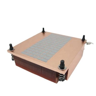 Καθαρό χαλκό Skived Heatsink CNC επεξεργασία Διαδικασία Προσαρμοσμένη πεδίο πτερυγίου