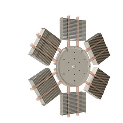 Ηλεκτρονική συσκευή CNC Skived Fin Heat Sink Process Skiving Copper Pipe Heat Sink
