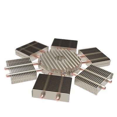 Ηλεκτρονική συσκευή CNC Skived Fin Heat Sink Process Skiving Copper Pipe Heat Sink