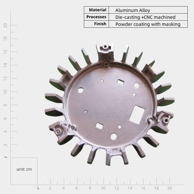OEM Aluminium Die Cast Housing Design Ευελιξία για τη θερμική αγωγιμότητα