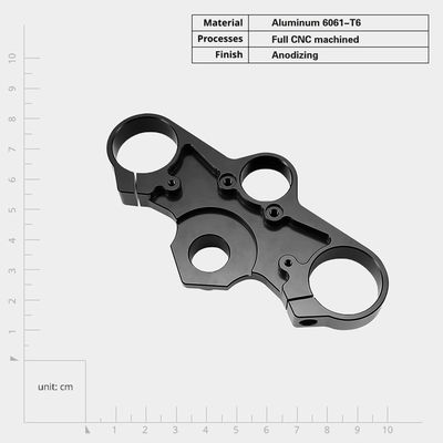 OEM CNC σφυρηλατηρίου αλουμινίου κράμα άνω CNC μηχανική μοτοσυκλέτα άνω τριπλό σφιγκτήρα άνω φορκοθέτησης πάνελ