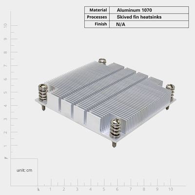 Υψηλής ισχύος διακομιστής CPU θερμοχύτης με σχισμένο σχεδιασμό πτερυγίου και χαμηλή θερμική αντίσταση